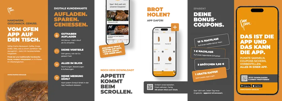 Flyer der App-Kampagne für PANPAN