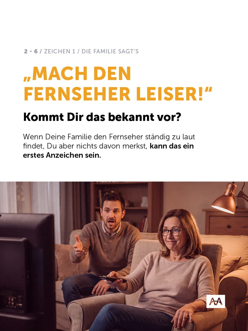 „3 Anzeichen für ein Hörgerät, Slide 2 von 6